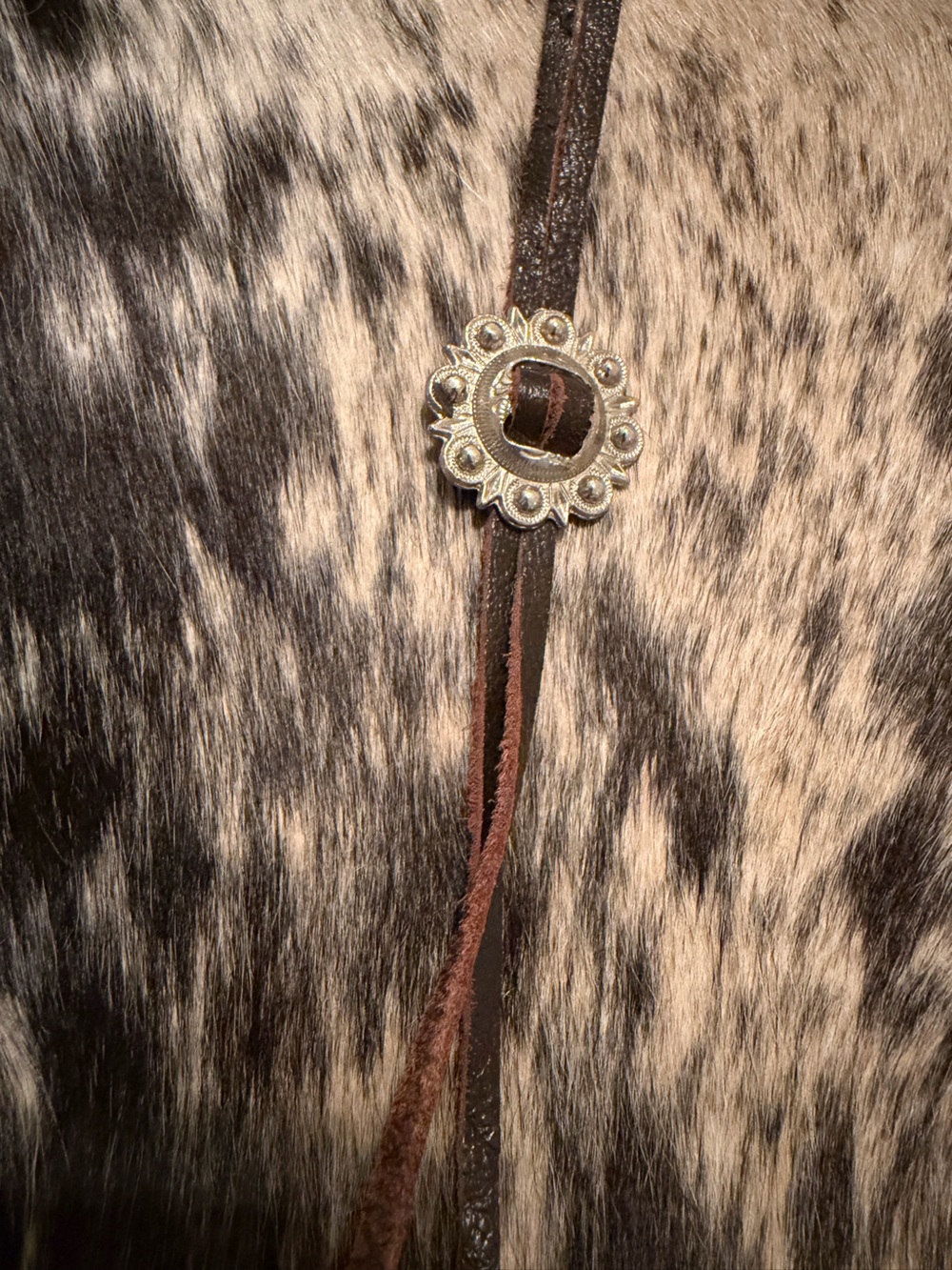 Western Genuine Hair On Cowhide Leather Crossbody Bag Tooled Strap Boho - Picture 3 of 8